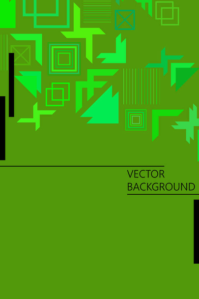 Vector of modern abstract geometric background, brochure cover design - Vektor, Bild