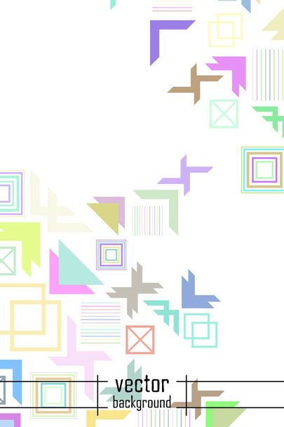 Vector of modern abstract geometric background, brochure cover design - Вектор,изображение