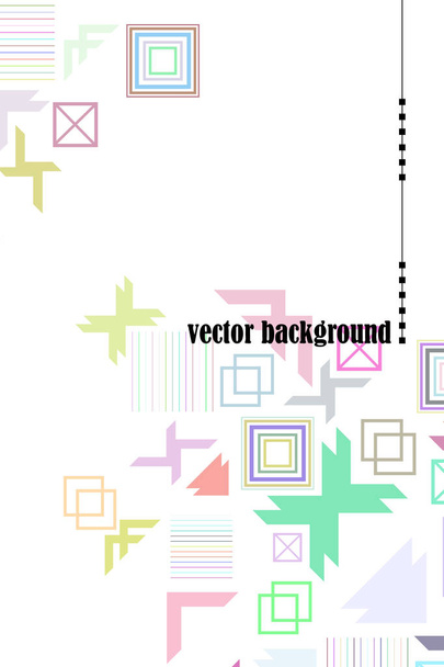 Vector of modern abstract geometric background, brochure cover design - Vector, Imagen