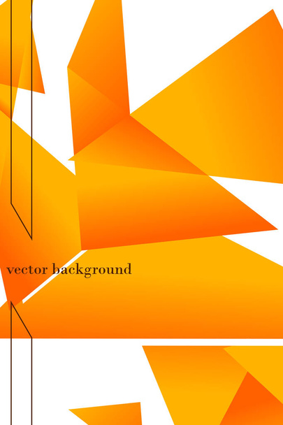 Polygonal abstract illustration. Crystal banners, posters, geometric backgrounds. - Vecteur, image
