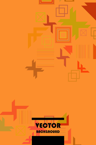 Vector of modern abstract geometric background, brochure cover design - Vektori, kuva