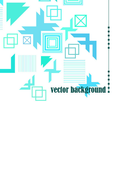 Vector of modern abstract geometric background, brochure cover design - Vector, Imagen