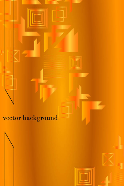Bright abstract gradient vector business background, business brochure cover design - Vektör, Görsel