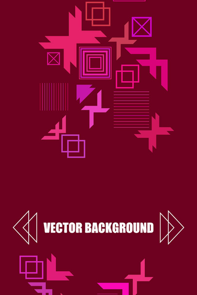 Vector de fondo geométrico abstracto moderno, diseño de portada de folleto - Vector, Imagen