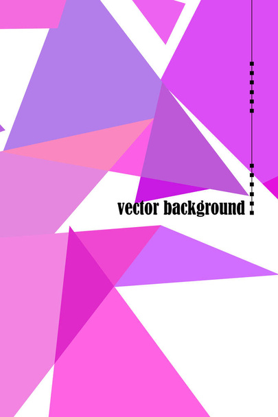 Abstract colored geometric background with polygons, vector, crystal banners, posters. - Vetor, Imagem