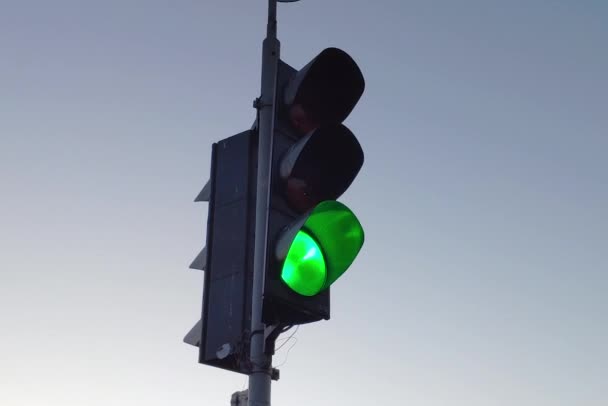 Traffic lights video footage, change of traffic light - Footage, Video