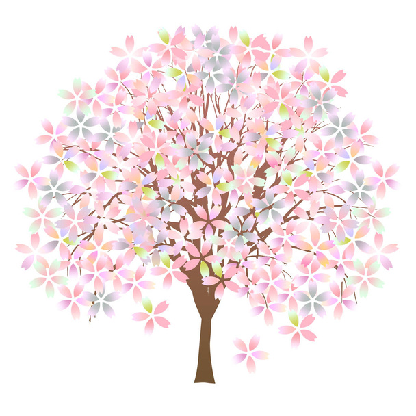 Cherry Blossom Spring Flower Icon - Vector, Image