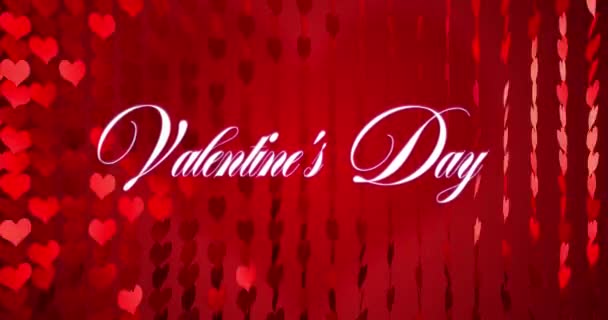 February 14th Hearts wall valentines day amor, amour, animation, art, background, beautiful, february 14th, card, valentines day celebration, - Footage, Video