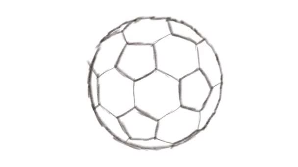 jalkapallo jalkapallo, abstrakti lyijykynä asetettu
 - Materiaali, video