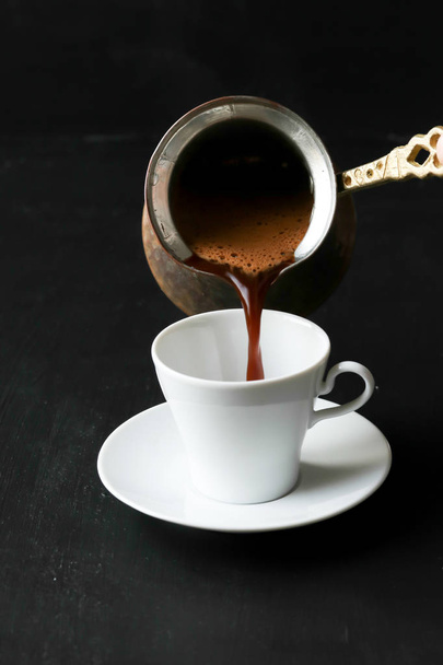 Turkish coffee, pouring coffee - Фото, зображення