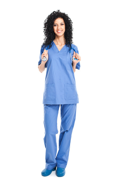 Smiling nurse portrait - Foto, afbeelding