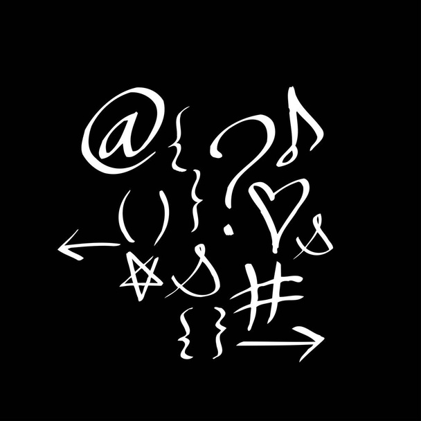 Vector fonts / Handwritten calligraphy - Vektor, kép