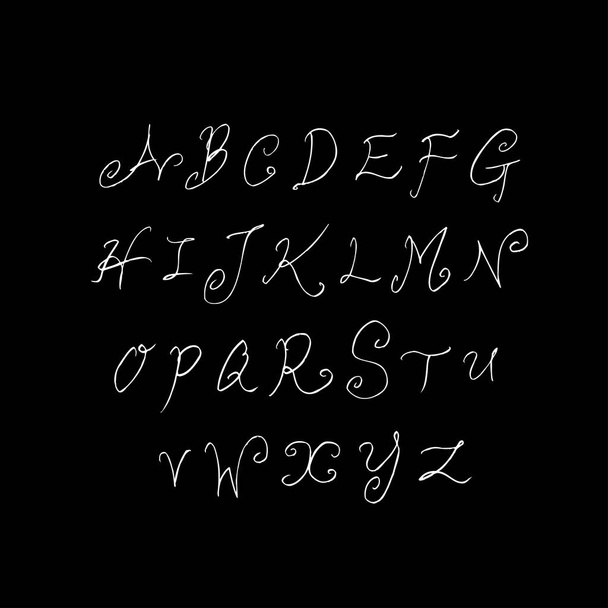 Vector fonts / Handwritten calligraphy - ベクター画像