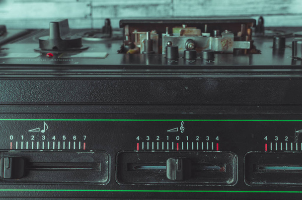 Old retro tape recorder. - Φωτογραφία, εικόνα