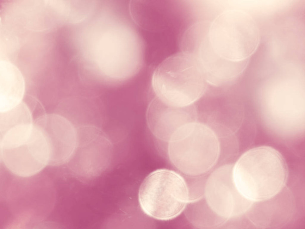 αφηρημένο ροζ φόντο θολή Χριστός φως Γκάρλαντ bokeh ημέρα του Αγίου Βαλεντίνου - Φωτογραφία, εικόνα