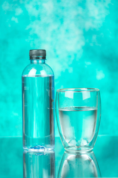 drinking water bottle with glass - Photo, Image