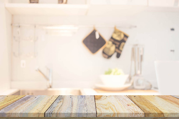 Blur Kitchen Room of the Background
 - Фото, изображение