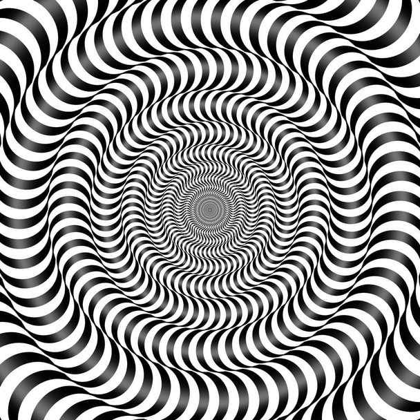 Psychedelické optické spin iluze pozadí. Iluze obrazu efektu pohybu. - Fotografie, Obrázek