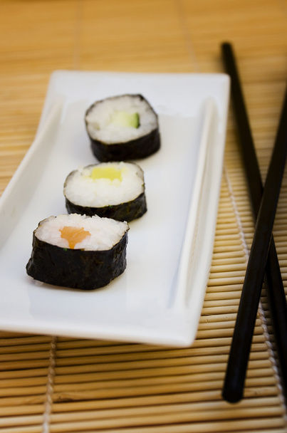 Sushi plate - Fotoğraf, Görsel