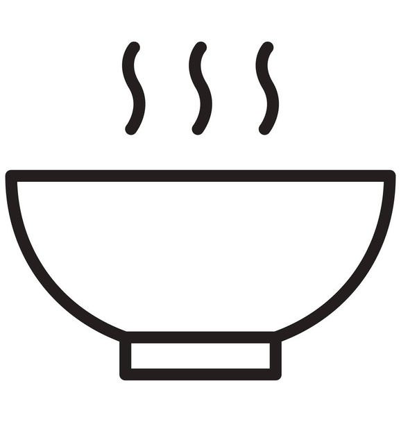 Soup Isolated Vector icon that can be easily modified or edit - Vector, Image