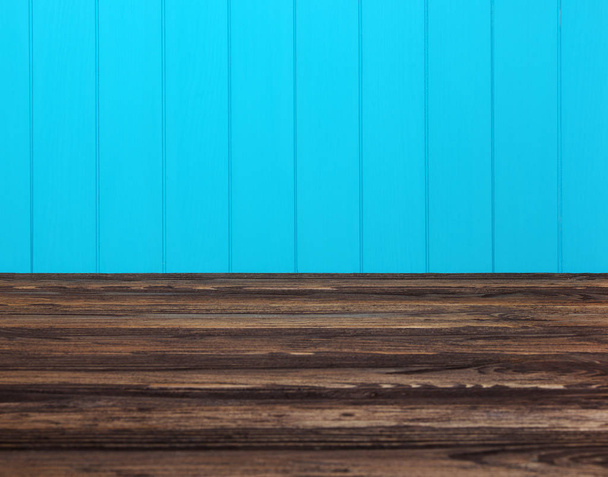Holzstruktur. Hintergrund blaue Planken - Foto, Bild