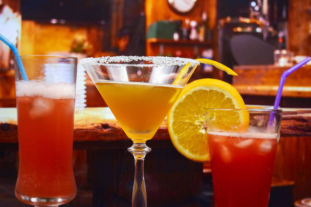 Cocktails in a bar - Fotó, kép