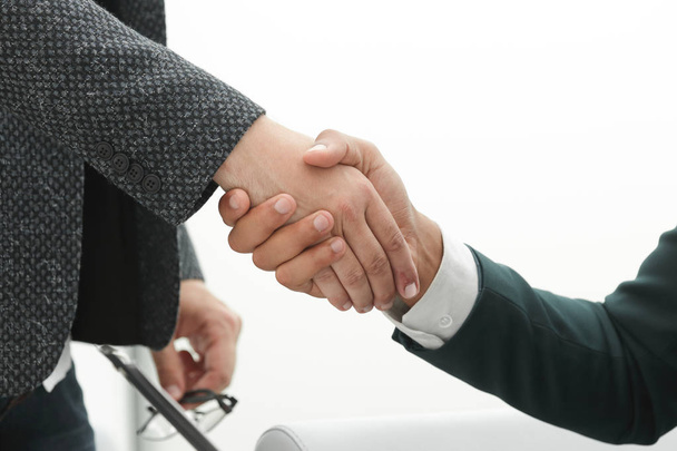 close up. handshake business people . concept of cooperation. - Foto, imagen