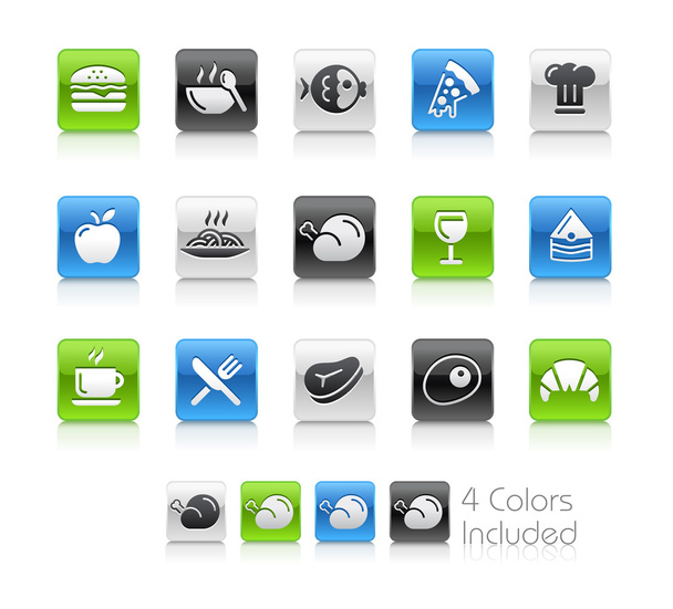 Food Icons - 1 -- Clean Series - Vector, Image