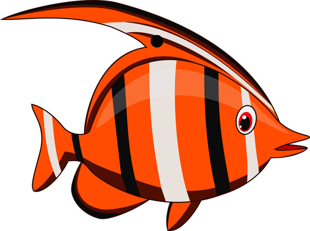 vektorové ilustrace roztomilé ryb Cartoon - Vektor, obrázek