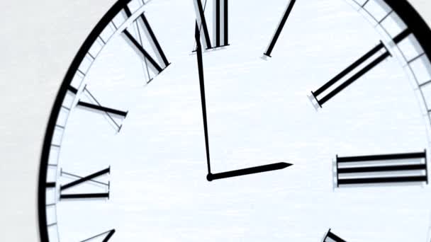 Animated Clock Time Turning Hour Series - Three Occlock
 - Кадры, видео