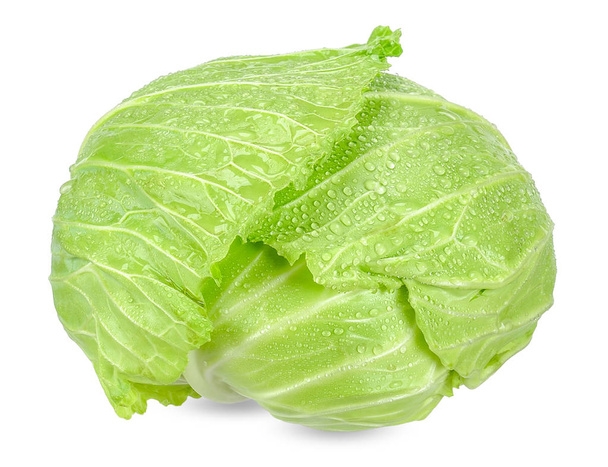 Cabbage isolated on white background with clipping path - Photo, Image
