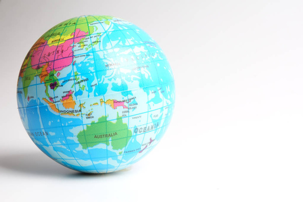 World globe isolated on white. Globalization Concept - Photo, Image