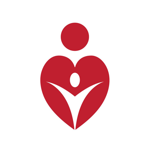 Векторні ілюстрації серце, мати і дитина. Концепція допомоги та солідарності
 - Вектор, зображення