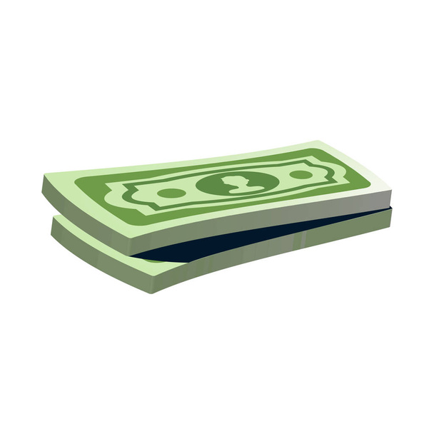 Isolated object of bank and money icon. Collection of bank and bill vector icon for stock. - Vektör, Görsel