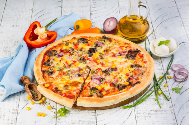 Pizza mexicaine maison
 - Photo, image