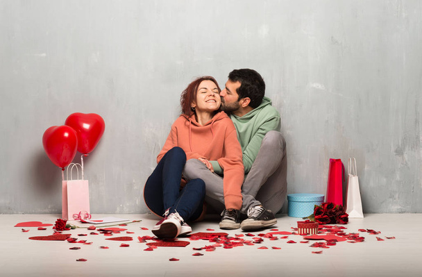 Couple in valentine day hugging - Fotó, kép