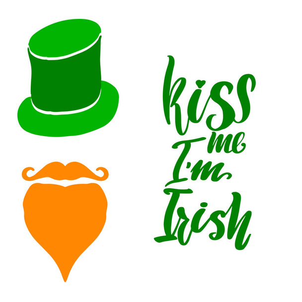 Kiss me I'm Irish. Poster - Vetor, Imagem
