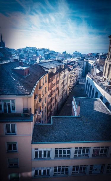 Lausanne şehrin sokak - Fotoğraf, Görsel