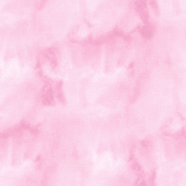 Pink seamless background - watercolor texture. Pink cloud - Photo, Image