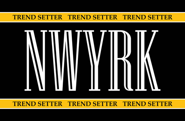 Νέα Υόρκη σύνθημα για t πουκάμισο εκτύπωσης, γραφικών ΤΕΕ και τύπωμα - Διάνυσμα, εικόνα