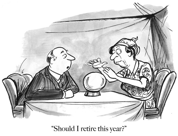 An older white male executive wants to know if he should retire. - Photo, Image