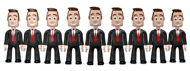 Personajes de dibujos animados 3D - hombres de negocios
 - Foto, Imagen