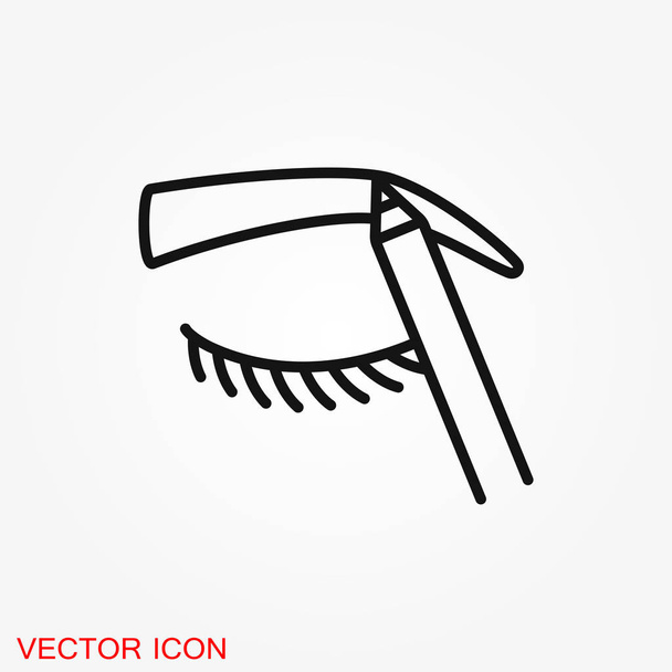 Icono de ceja. Tatuaje de cejas. logotipo, ilustración, símbolo de signo vectorial para el diseño
 - Vector, Imagen