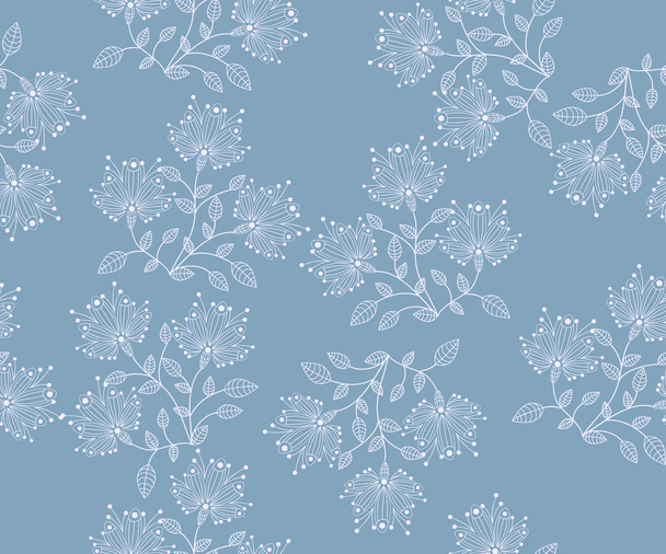 seamless vector flower pattern abstraction background - Vetor, Imagem