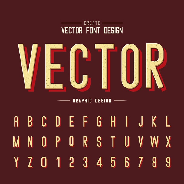 fuente y vector alfabético en el diseño de arte gráfico de fondo, letra y texto
. - Vector, imagen