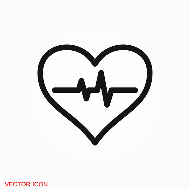 Logo icona Heartbeat, simbolo segno vettoriale per il design
 - Vettoriali, immagini