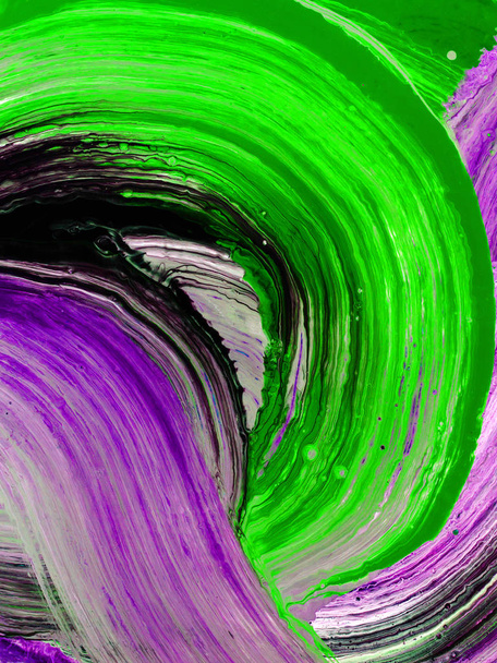 Неоновая кисть текстура, абстрактный ручной окрашенный фон, яркие цвета, рисунок
. - Фото, изображение