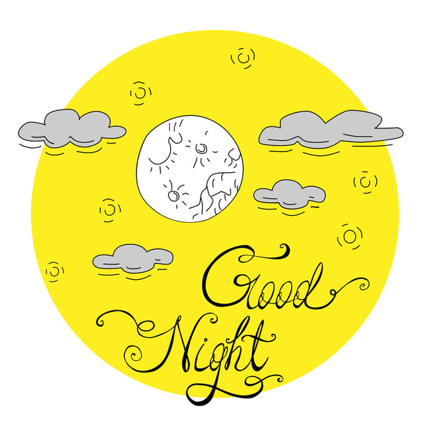 Good Night  vector - Вектор,изображение