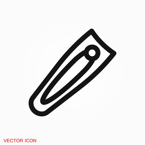 Nail clippers icon logo, vector sign symbol for design - Vector, Image