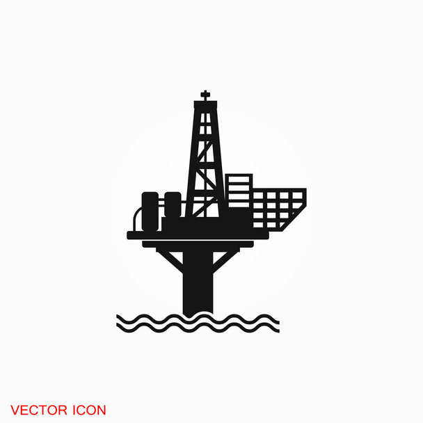 Logo produkcji oleju platformy iconfuel, symbol wektor znak dla projektu - Wektor, obraz